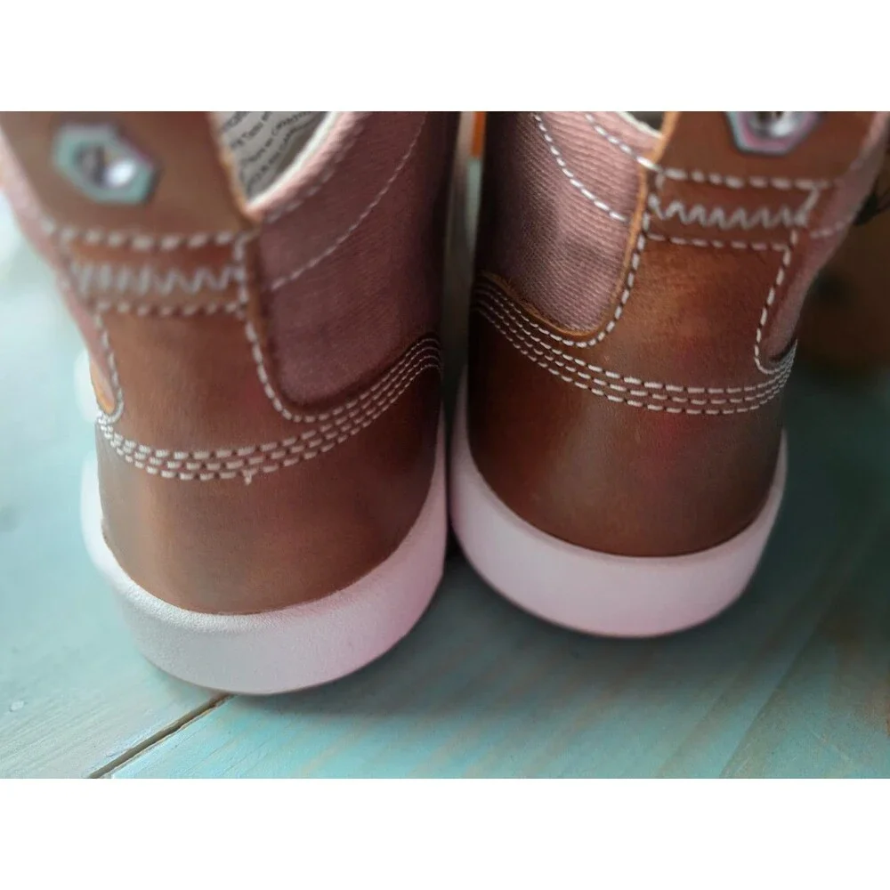 Kodiak Georgian Mid Cut Sneakers Women’s 9.5 Canvas Leather Lace Up Casual Shoes